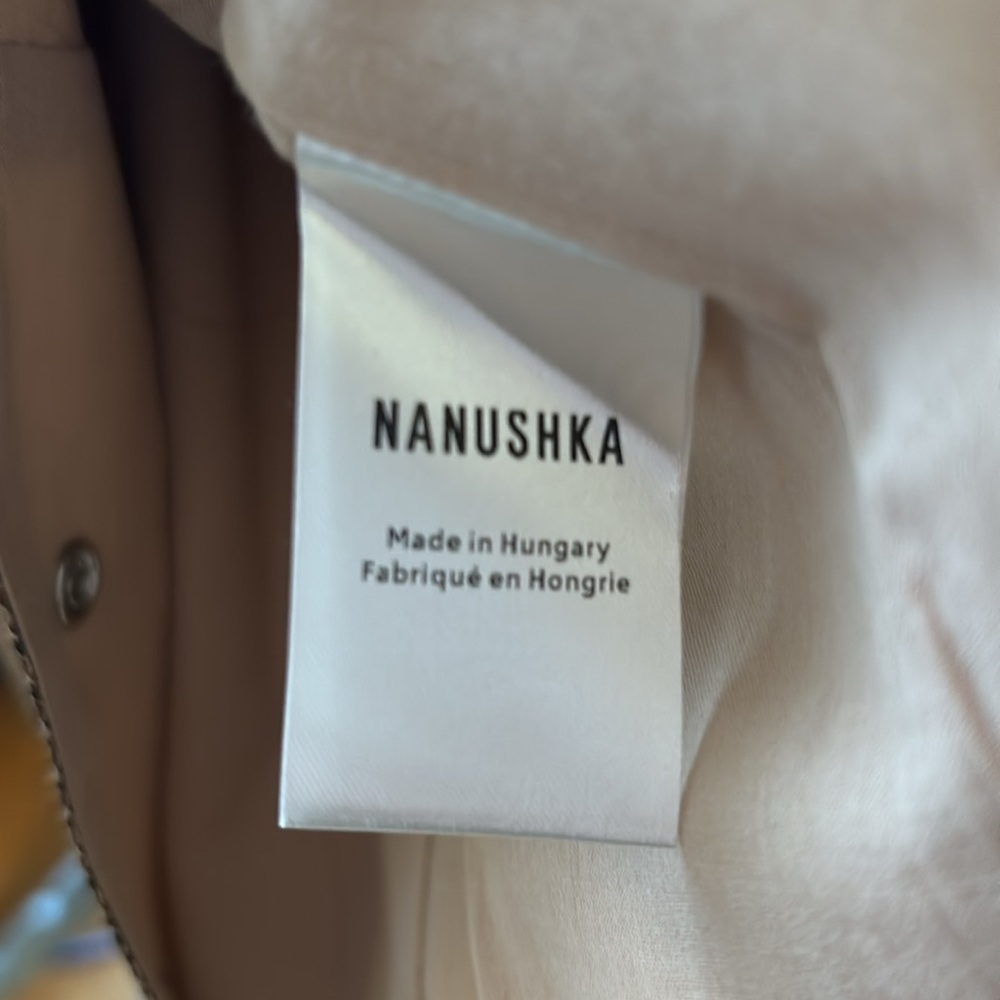 Nanushka Lorena Vegan Leather Belted Snake Effect Mini Dress. Size xs - Picture 9 of 10